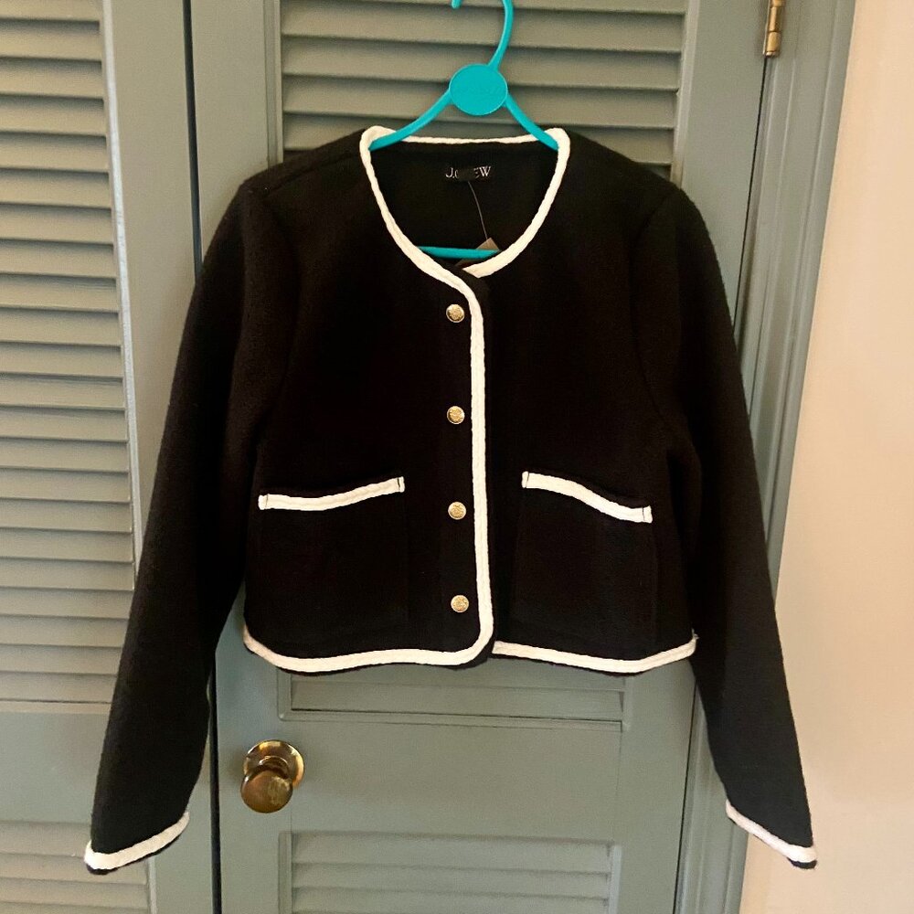 J. Crew Black and White Blazer
